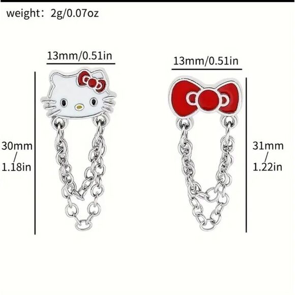 Hello Kitty Dangle Earrings - Picture 5 of 5
